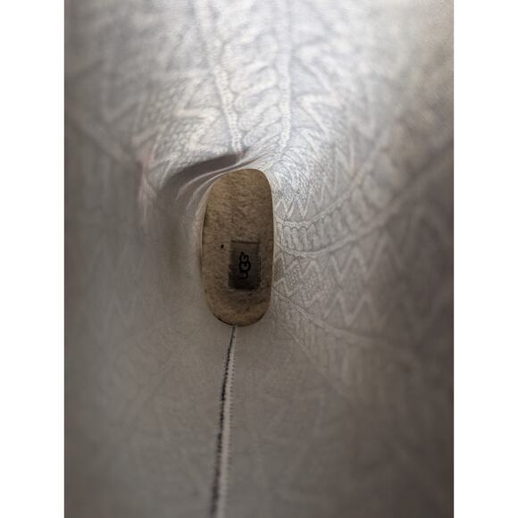 Ugg Rain Boots Size 7 Knee High Women's Gray Cable Knit Pattern Rubber - Picture 8 of 11